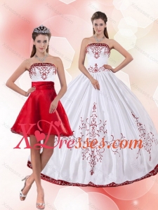 Couture Strapless 2021 Perfect Quinceanera Dress with Embroidery