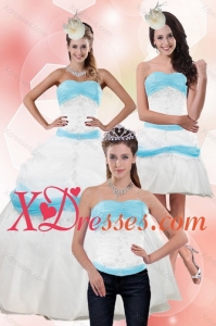 Couture Strapless Ball Gown Quinceanera Dress with Appliques for 2021