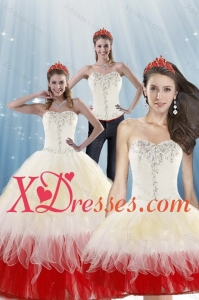 2021 Couture Multi Color Quinceanera Dresses with BeadingLayers