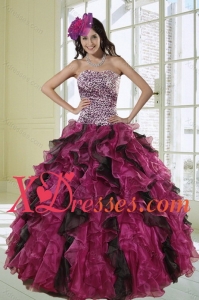 2021 Best Quinceanera Ball Gown Dress for Quinceanera with Leopard Print