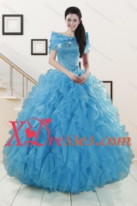 2021 New Style Strapless Custom Made Sweet 15 Dresses with Beading and Ruffles