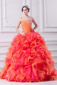 2020 Spring Beautiful Multi-color Sweetheart Beading and Ruching Quinceanera Dress