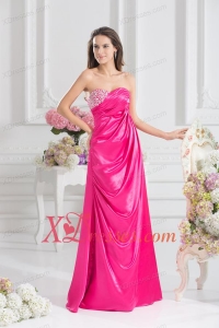 Sweetheart Empire Prom Dress with Beading and Ruching