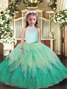 New Arrival Sleeveless Ruffles Backless Kids Formal Wear