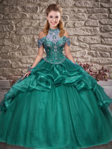 Sleeveless Beading and Ruffles Lace Up Sweet 16 Quinceanera Dress
