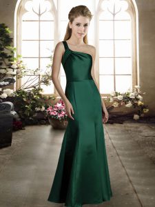 Pretty Green Zipper Quinceanera Court Dresses Ruching Sleeveless Floor Length