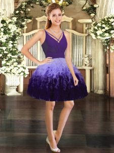 Discount Multi-color Sleeveless Tulle Backless Prom Party Dress for Prom and Party