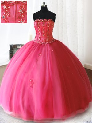 Wonderful Organza Sweetheart Sleeveless Lace Up Beading and Ruffles Quinceanera Dresses in Orange Red