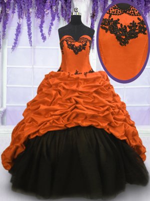 Pick Ups With Train Multi-color Ball Gown Prom Dress Sweetheart Sleeveless Sweep Train Lace Up