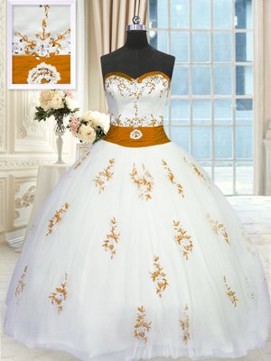 Ball Gowns Ball Gown Prom Dress Brown Sweetheart Organza Sleeveless Floor Length Lace Up
