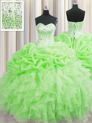 Flirting Floor Length Multi-color Quinceanera Gown Sweetheart Sleeveless Lace Up