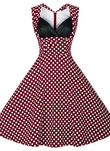 Satin Sleeveless Knee Length Cocktail Dress and Pattern