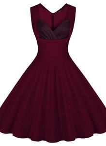 Sleeveless Ruching Zipper Cocktail Dresses