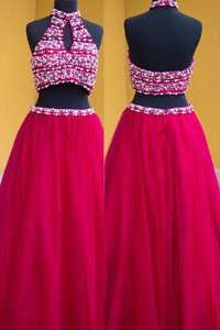 Comfortable Mermaid Scoop Sleeveless Sweep Train Backless Prom Party Dress Royal Blue Lace