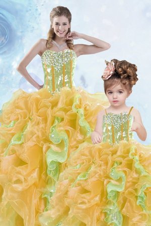 Best Black And Purple Sleeveless Organza Lace Up Quinceanera Gowns for Military Ball and Sweet 16 and Quinceanera