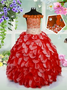 Baby Pink Ball Gowns Lace and Ruffled Layers Little Girls Pageant Gowns Lace Up Organza Sleeveless Floor Length